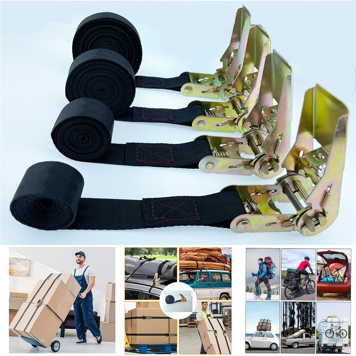 Cargo Strap Ratchet Tensioner  - Travel Accessories Luggage Straps avaliação e preço