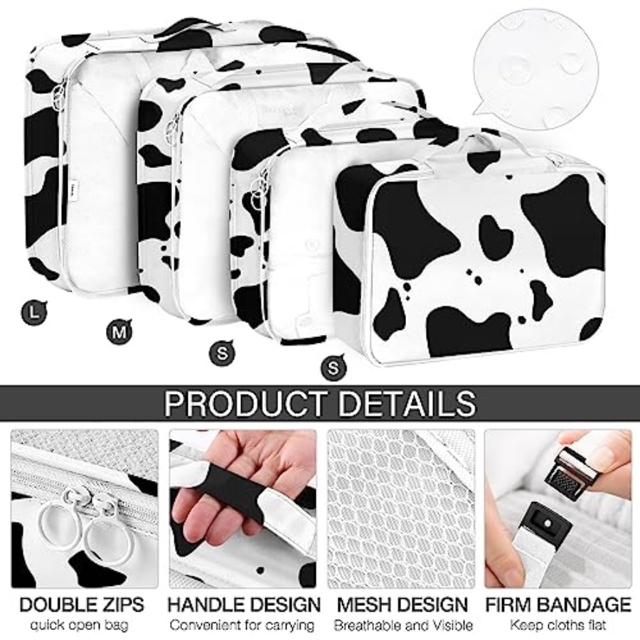 8 Set Packing Cubes for Travel - Travel Accessories Set avaliação e preço