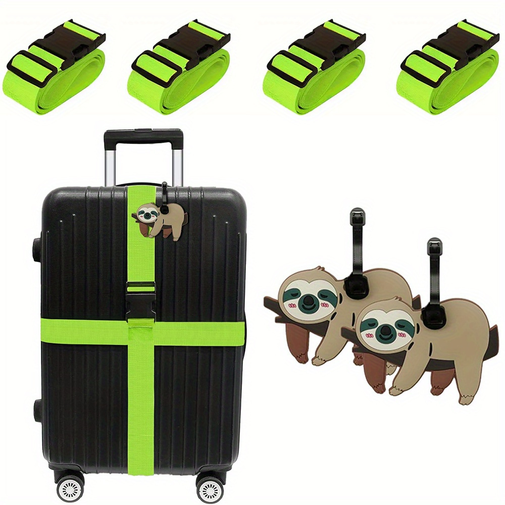 6 Pack Luggage Straps Luggage  - Travel Accessories Luggage Straps avaliação e preço