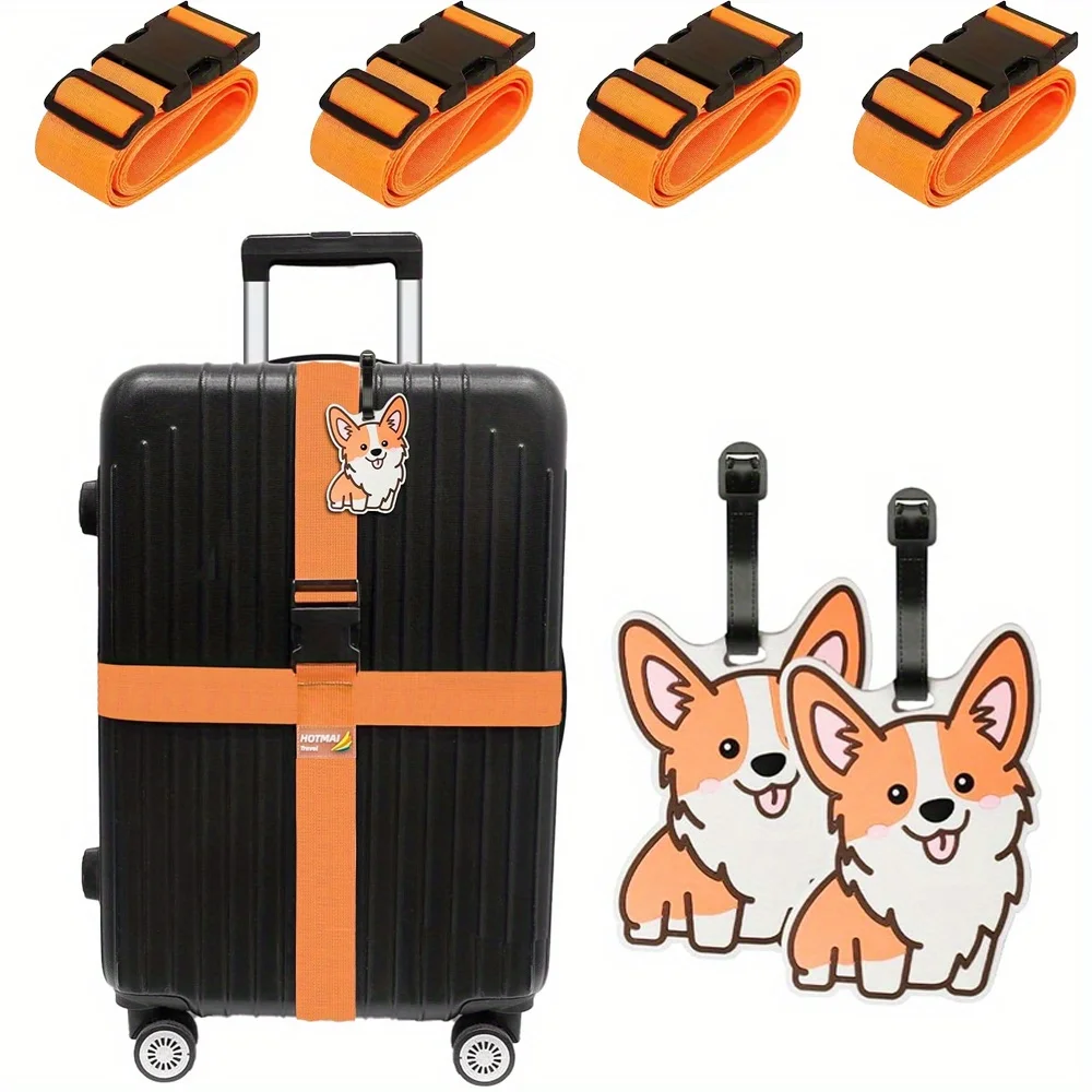6 Pack Luggage Straps Luggage  - Travel Accessories Luggage Straps avaliação e preço