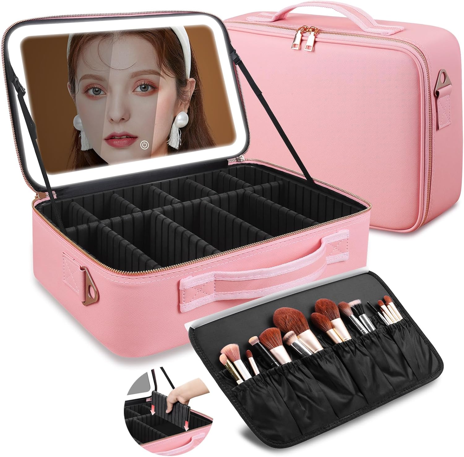 Large Capacity Makeup Bag 15'' - Travel Accessories Bag avaliação e preço