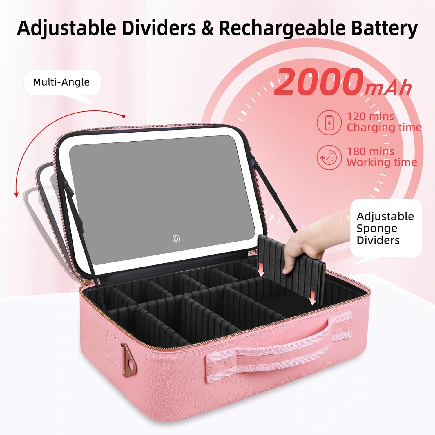 Large Capacity Makeup Bag 15'' - Travel Accessories Bag avaliação e preço
