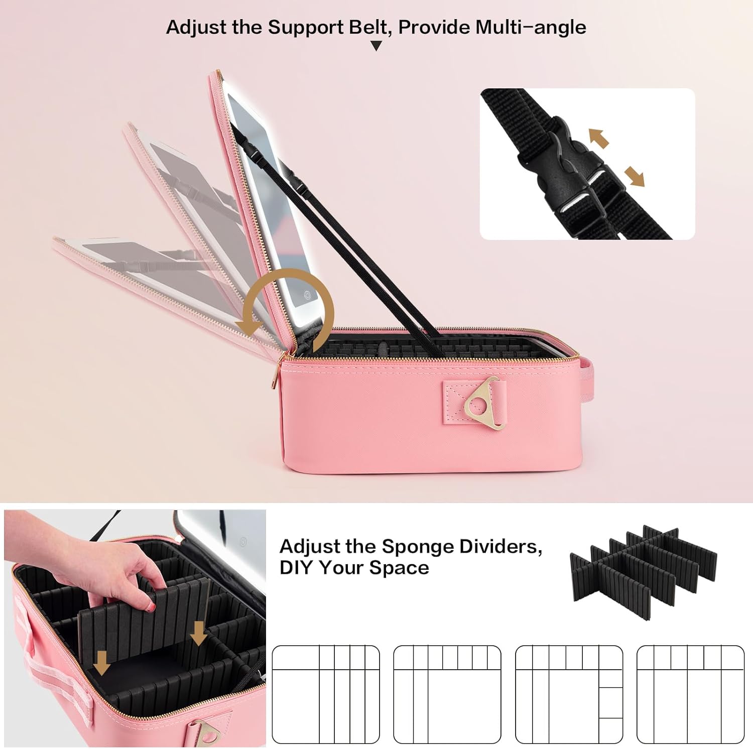 Large Capacity Makeup Bag 15'' - Travel Accessories Bag avaliação e preço