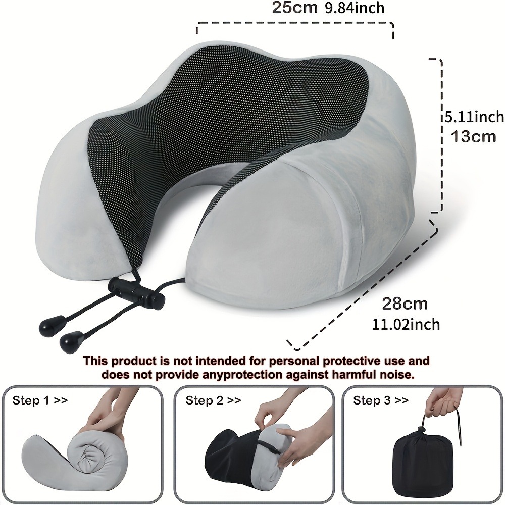 Travel Pillow, Airplane Sleep  - Earplug Set Foam avaliação e preço